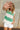 Becca Ivory & Green Striped Knit Top - front view