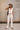 Verona Natural Linen Tie Front Vest - full body front view