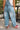 Lena Light Denim Barrel Leg Overalls- close up back view