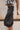 Reyna Black Satin Midi Wrap Skirt - side view