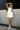 Liza Butter Yellow Striped Mini Dress - full body front view