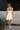 Liza Butter Yellow Striped Mini Dress - full body back view
