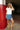 Jessie Medium Wash Denim Skort - full body front view