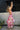 Florence Pink Floral Tiered Maxi Dress - full body side