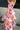 Florence Pink Floral Tiered Maxi Dress - close up front