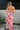 Florence Pink Floral Tiered Maxi Dress - full body back view