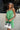 Elody Green Crochet Mini Dress - front view