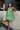 Elody Green Crochet Mini Dress - full body