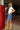 Jessie Medium Wash Denim Skort - full body side view