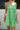 Elody Green Crochet Mini Dress - close up front view