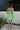 Elody Green Crochet Mini Dress - full back view