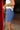 Jessie Medium Wash Denim Skort - close side view