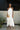 Ariana White Tiered Starfish Maxi Dress - full body front view