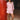 Rae Red & White Striped Flag Shorts - full body front view