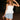 Millie White Eyelet Scalloped Tank Top - front view