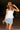 Millie White Eyelet Scalloped Tank Top - front view