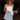Evie Light Wash Denim Skort - front view