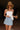 Evie Light Wash Denim Skort - front view