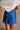 Hollie Blue Satin Polka Dot Mini Skirt - back