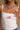Lina White American Flag Tank Top - close up view
