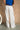 Drew Ivory Satin Wide Leg Pants - lower body back view