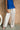 Drew Ivory Satin Wide Leg Pants - lower body front view