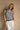 Mia Navy & White Striped Tie Tank - front 
