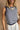 Mia Navy & White Striped Tie Tank - close up front view