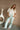 Briley Green & White Striped Pants - full body front view