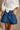 Paula Pleated Denim Mini Skirt - front close up