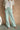 Briley Green & White Striped Pants - front view