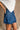 Paula Pleated Denim Mini Skirt - frontal side view