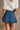 Paula Pleated Denim Mini Skirt - back view