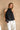 Cadie Black Tie Back Halter Tank - front view