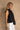 Cadie Black Tie Back Halter Tank - frontal side view