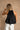 Cadie Black Tie Back Halter Tank - view of back