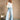 Sophie Light Wash Wide Leg Jeans - full body front view