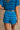 Larsen Blue Striped Knit Shorts - back view