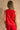 Talia Red Tropical Tie Front Top - back view
