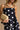 Julia Black & Cream Polka Dot Tank- close up front view