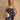 Julia Black & Cream Polka Dot Tank- full top view