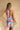 Lila Pink Multi Floral Mini Dress- full back view