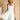 Piper White Flare Mini Dress- front view
