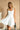 Piper White Flare Mini Dress- front view