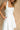 Piper White Flare Mini Dress- close up side view