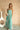 June Green & Cream Stripe Midi Dress- full front view