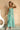 June Green & Cream Stripe Midi Dress- full body view