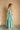 June Green & Cream Stripe Midi Dress- full side view