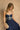 Rima Navy & Cream Sweetheart Midi Dress - upper body front view