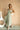 Kelsie Sage Green Linen Midi Dress - full body front